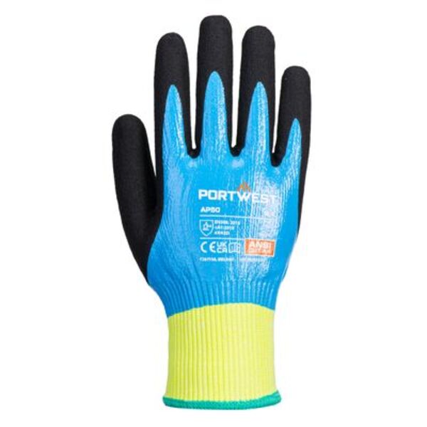 Cut D13 Nitrile Aqua Glove Thumbnail